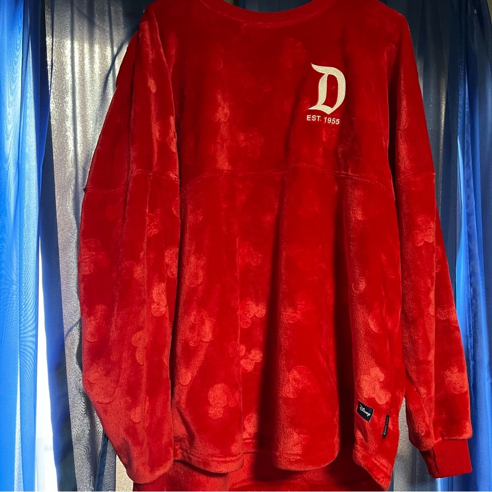 Disney Parks 2024 Red Sweater Spirit Jersey L